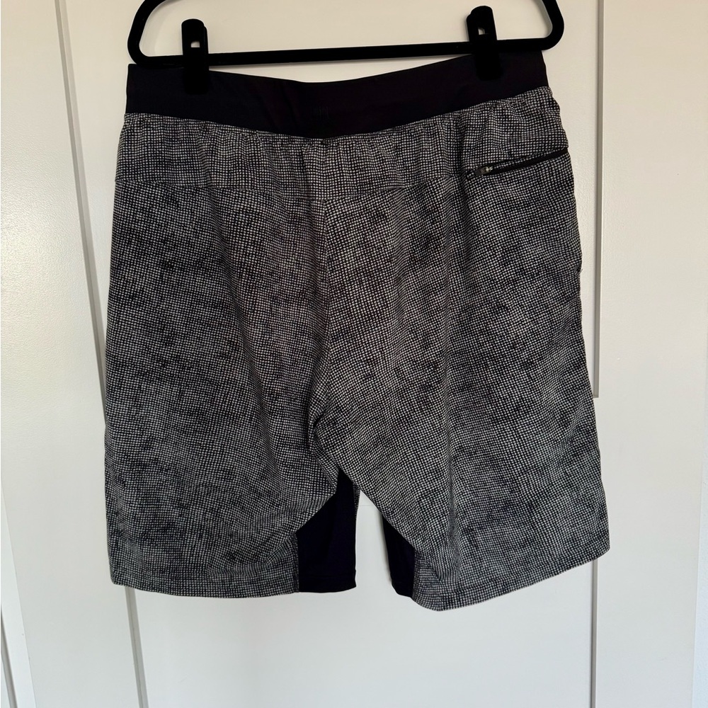 Lululemon Athletica Black and Gray Bermuda Shorts - Picture 2 of 2